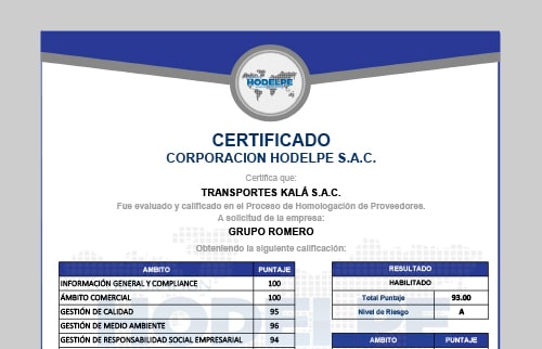CERTIFICACIÓN CARGA EN GENERAL