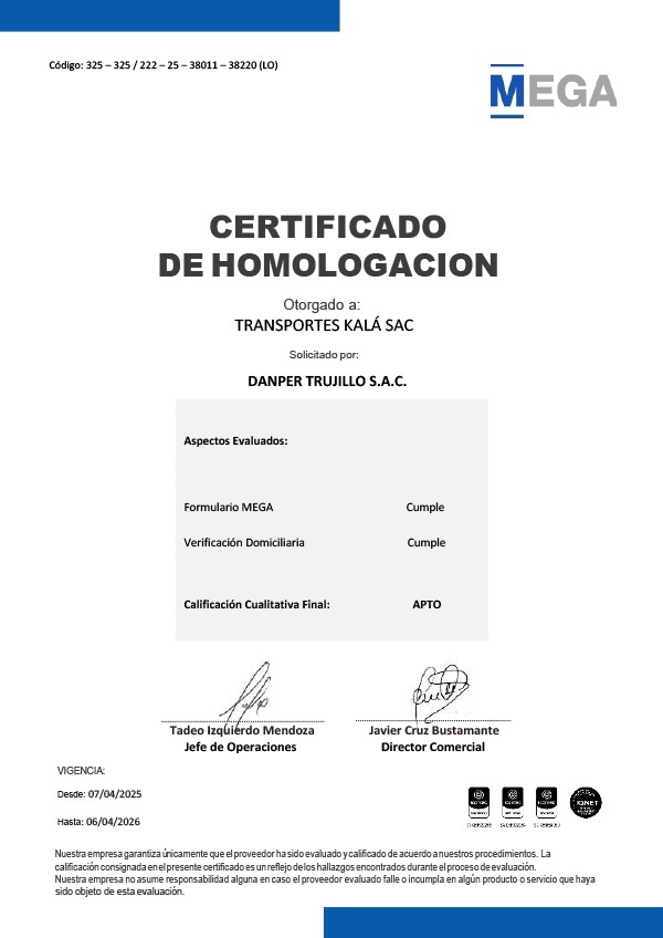 4-CERTIFICACIÓN FERREYROS