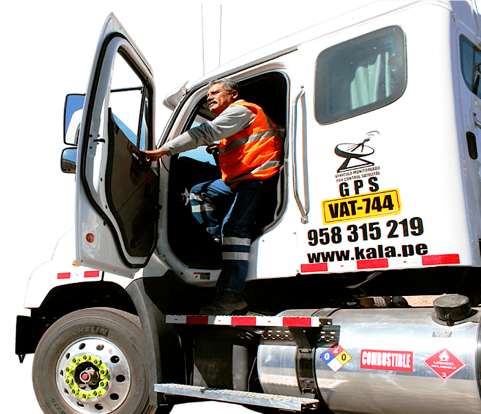 Foto de chofer en camión